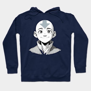 Aang Avatar: Pencil Sketch Hoodie